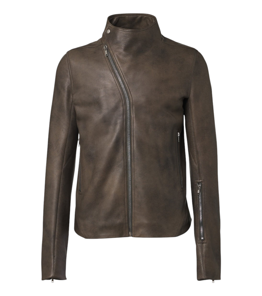 Rick Owens Release leather biker jacket