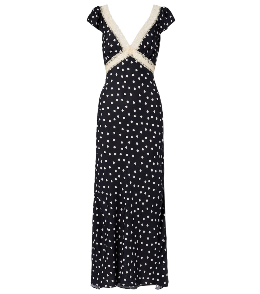 Robe longue à pois Rixo Iggy