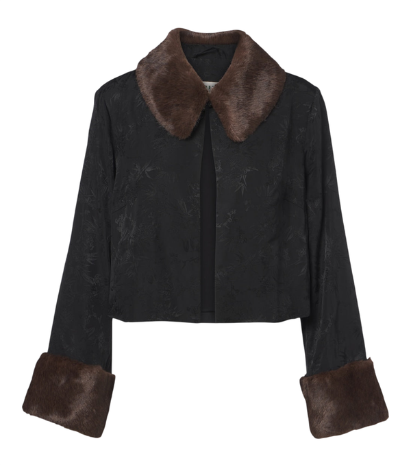 Rixo Luanne jacquard cropped jacket