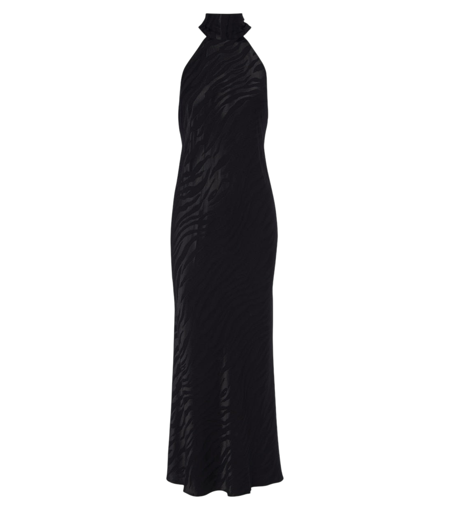 Robe midi Rixo Maura en satin jacquard à dos ouvert