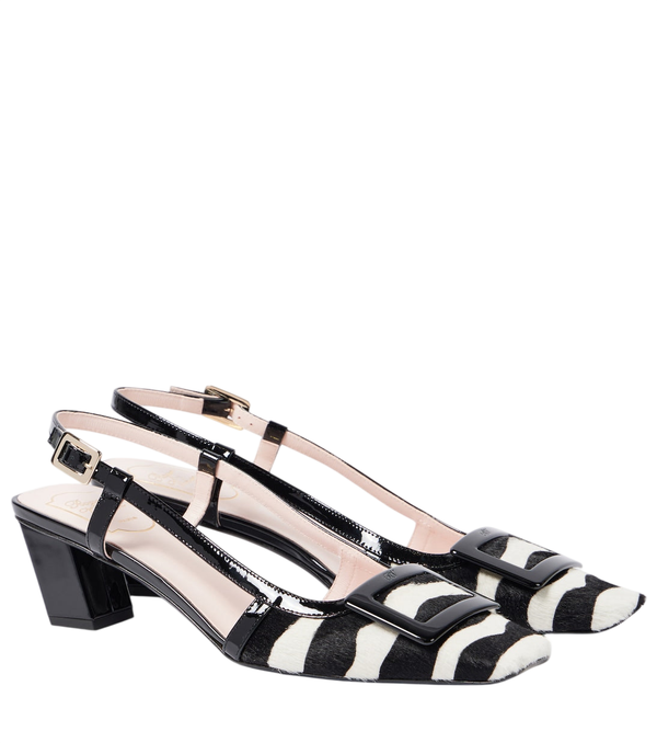 Roger Vivier Belle Vivier 45 décolleté con cinturino posteriore in pelle di vitello