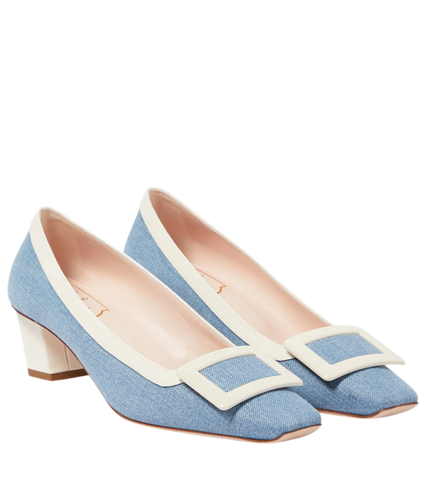 Roger Vivier Décolleté Belle Vivier 45 in tela