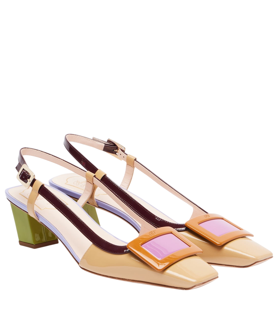 Roger Vivier Sapatos de salto alto Belle Vivier 45 em couro