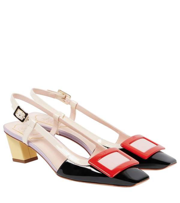 Zapatos de tacón destalonados Roger Vivier Belle Vivier 45 en piel