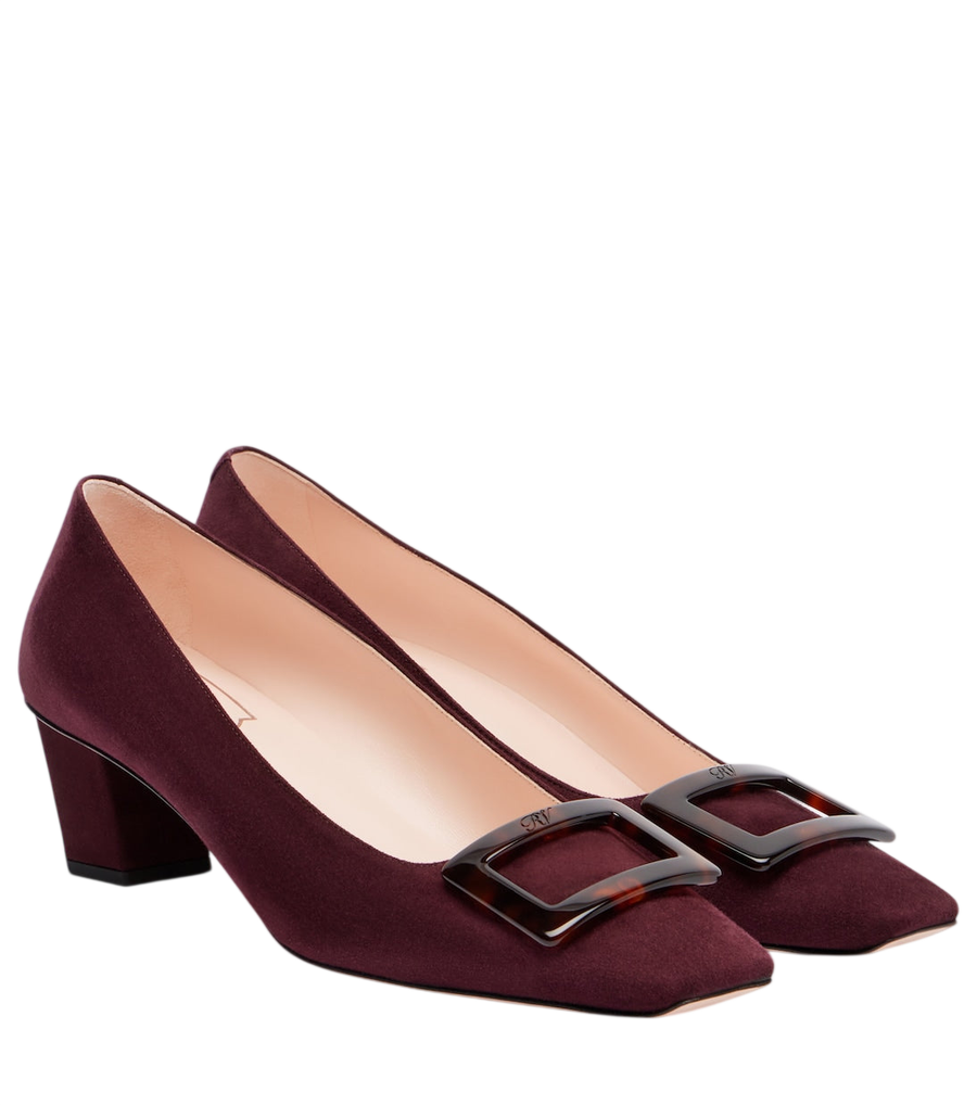 Roger Vivier Belle Vivier 45 sapatos de camurça