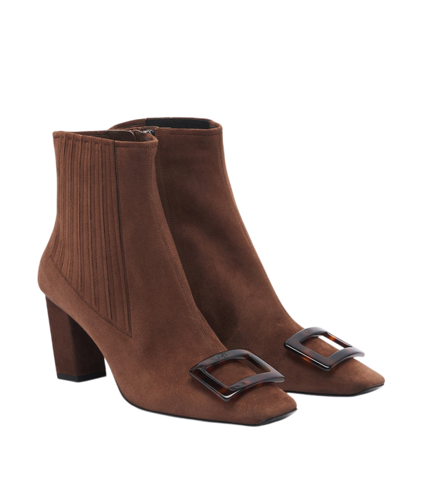 Roger Vivier Belle Vivier suede ankle boots