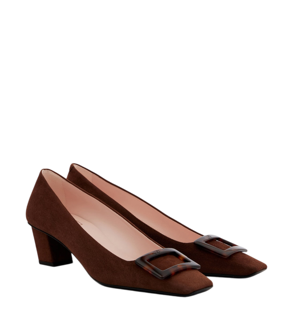 Roger Vivier Décolleté Belle Vivier in camoscio