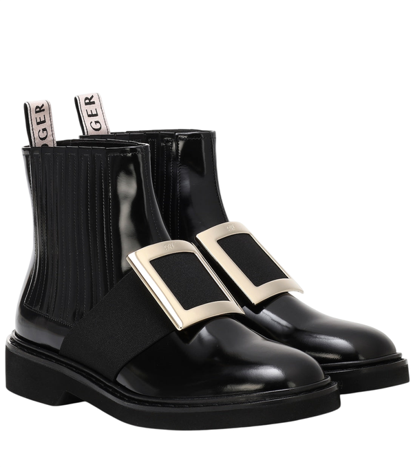 Roger Vivier Chelsea Viv' leather ankle boots