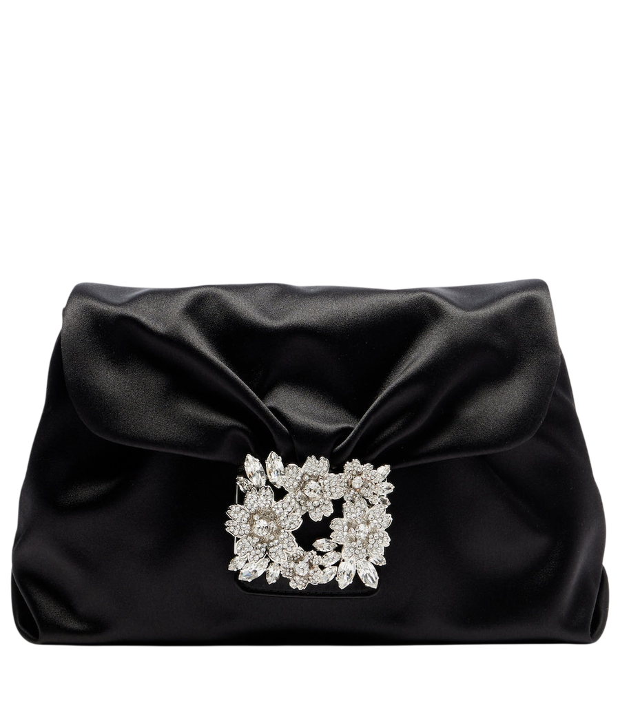 Roger Vivier Mini clutch de cetim Efflorescence