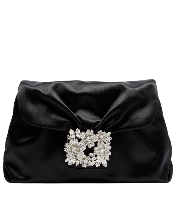 Clutch mini Efflorescence de satén de Roger Vivier