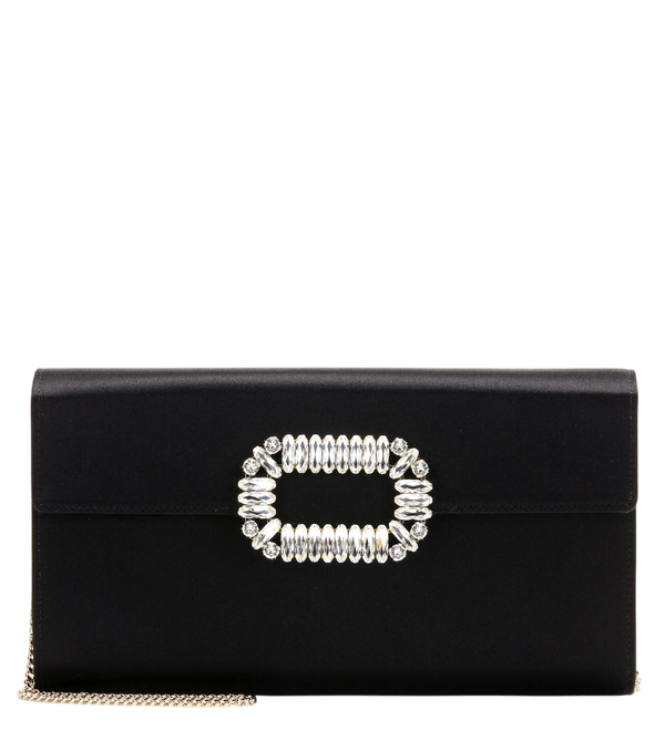 Pochette enveloppe de soirée Roger Vivier en satin