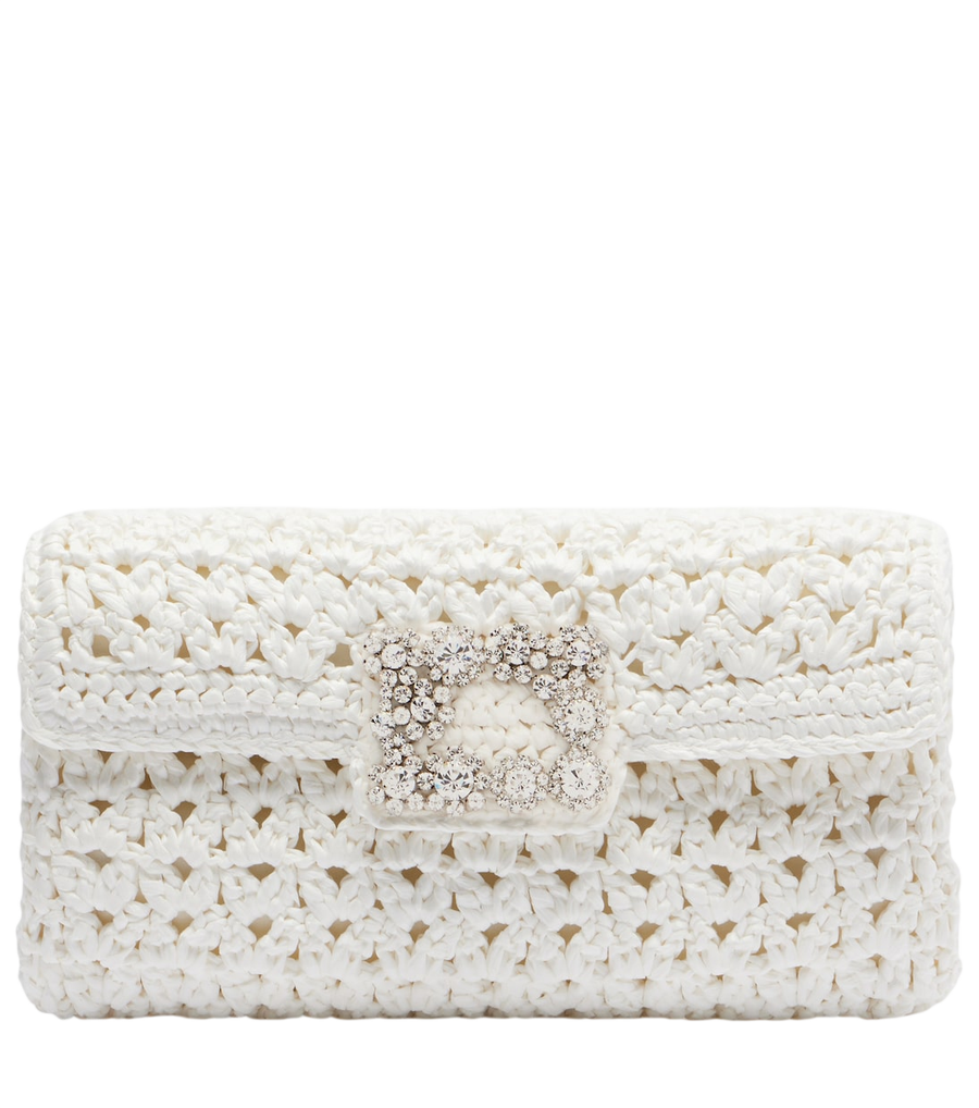 Clutch de croché adornado Jeu De Fille de Roger Vivier