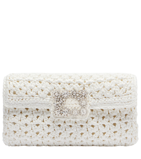 Clutch de croché adornado Jeu De Fille de Roger Vivier