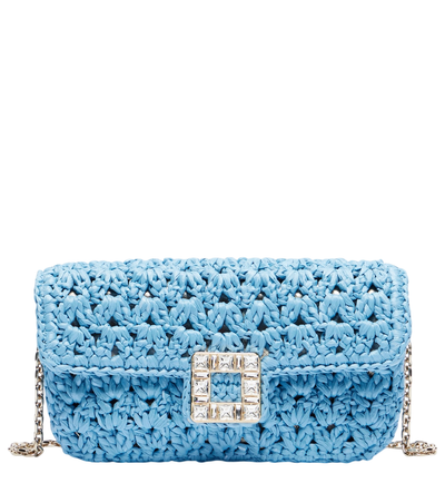Roger Vivier Jeu De Fille raffia shoulder bag [white-bg-v2:169100c7-f6c0-45d3-9552-373bbdecfc1b]