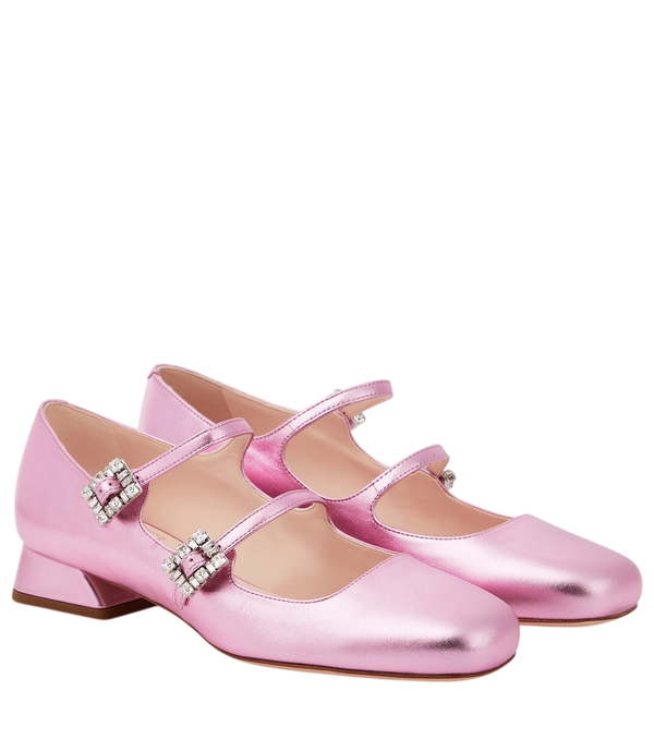 Roger Vivier Décolleté Mary Jane Mini Très Vivier in pelle