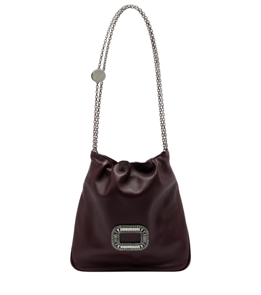 Roger Vivier Pilgrim Mini leather bucket bag