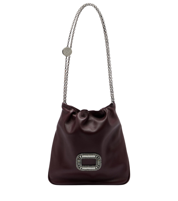 Roger Vivier Pilgrim Mini leather bucket bag
