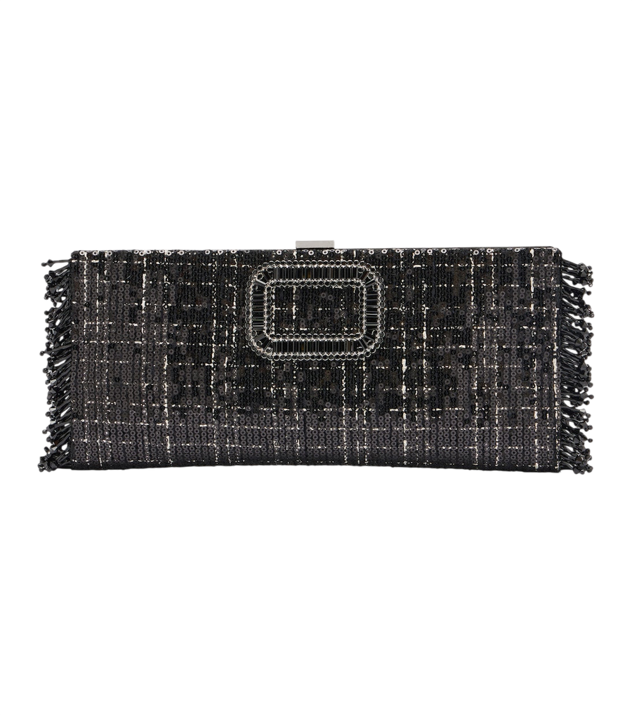 Pochette mini Pilgrim à paillettes Roger Vivier