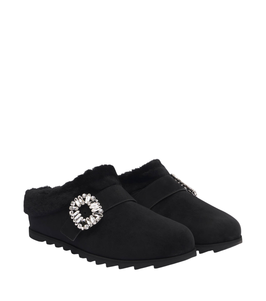 Roger Vivier Slidy Viv' suede mules