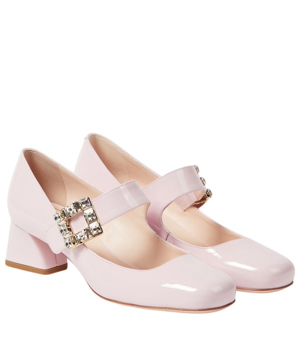 Roger Vivier Décolleté Très Vivier Strass Babies 45 in pelle