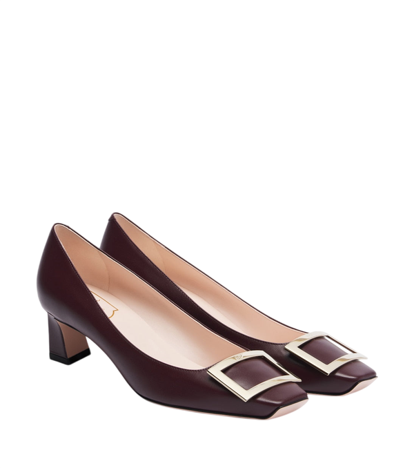 Zapatos de salón de piel adornados Trompette de Roger Vivier