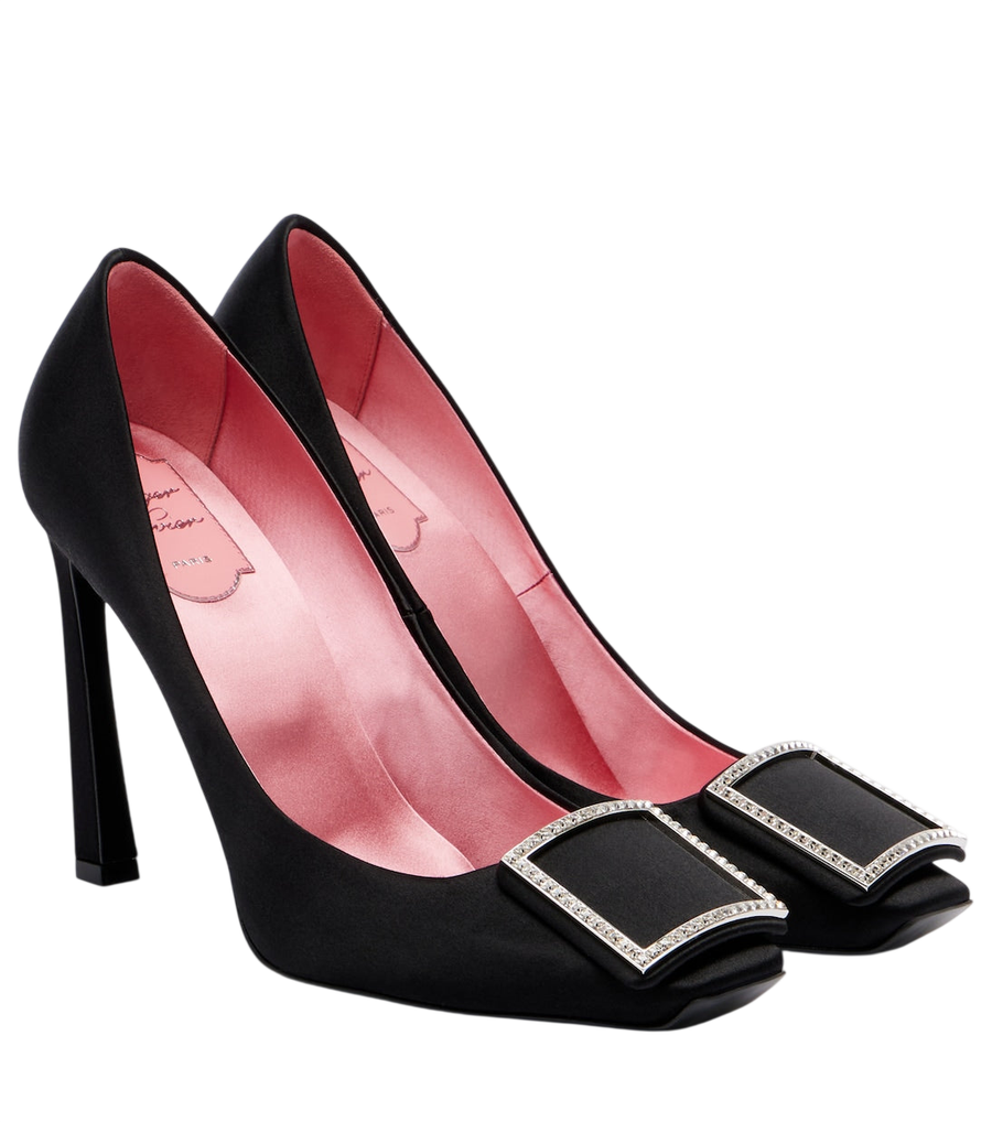 Roger Vivier Décolleté Trumpette 100 in raso