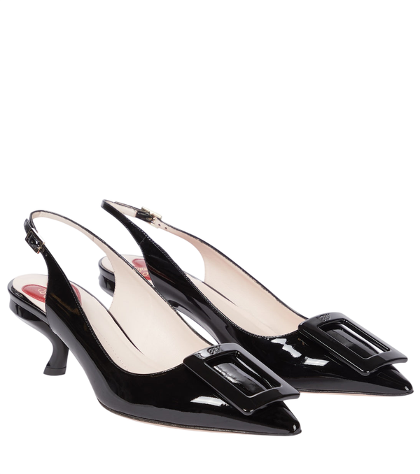 Roger Vivier Décolleté slingback in pelle Virgule