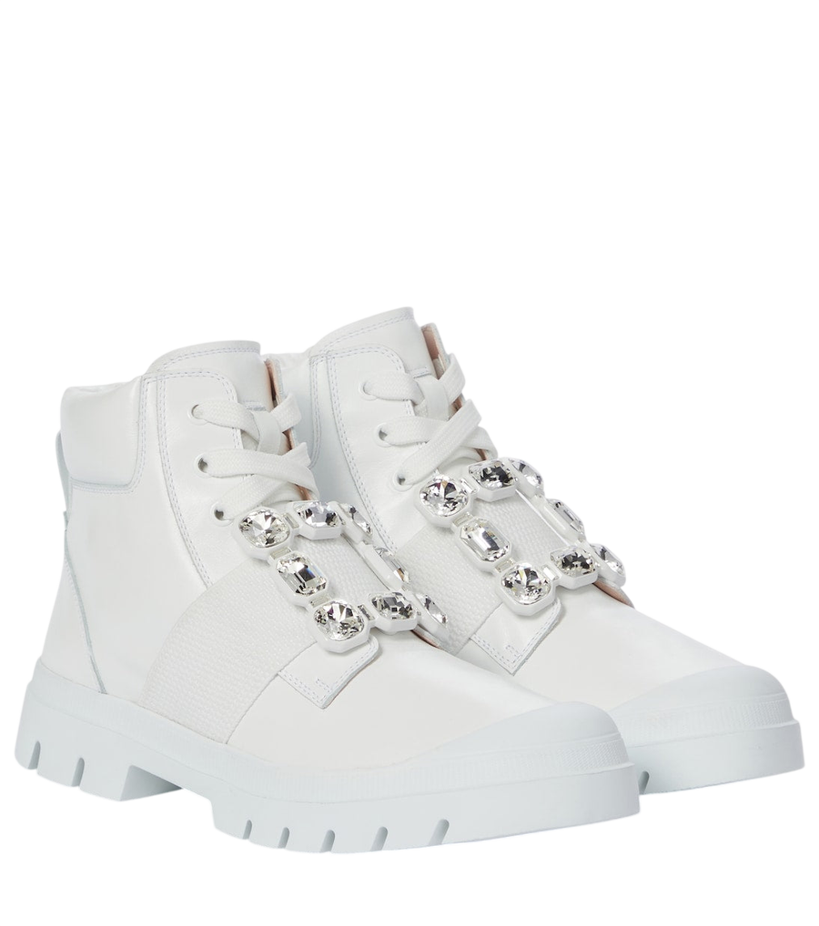 Roger Vivier Viv Desert leather ankle boots