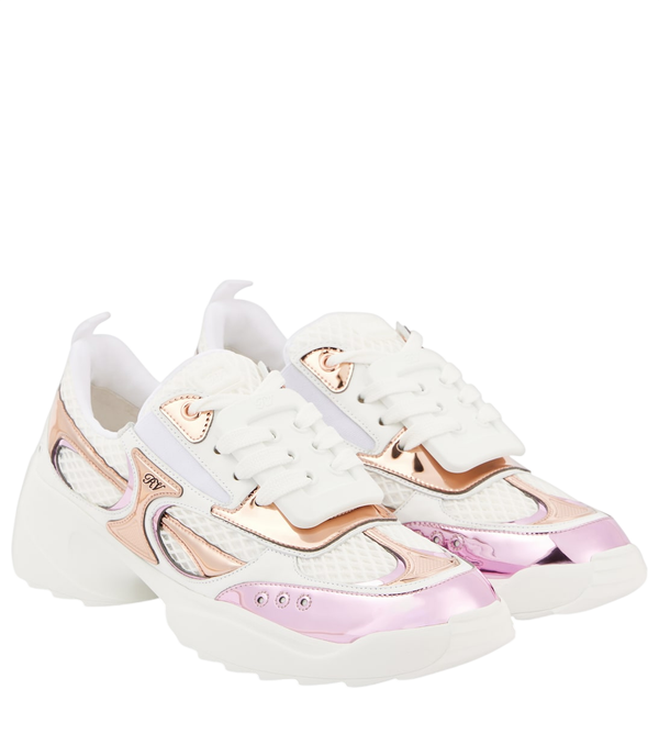 Roger Vivier Viv' on the Run leather sneakers