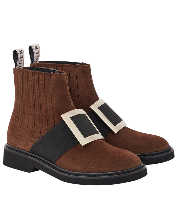 Roger Vivier Viv' Rangers suede Chelsea boots