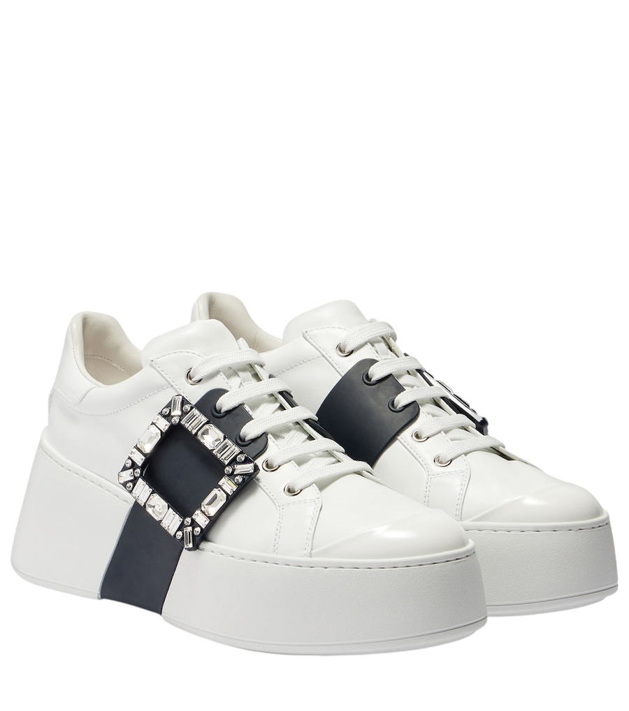 Baskets à plateforme en cuir Viv Skate de Roger Vivier
