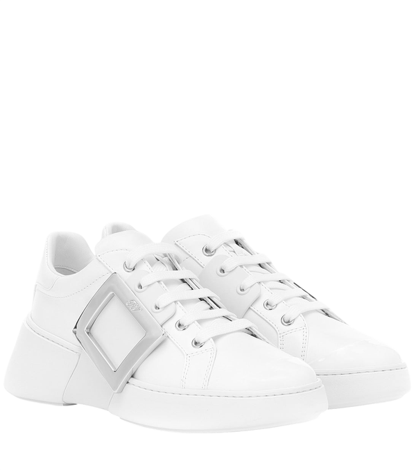 Roger Vivier Viv Skate leather sneakers