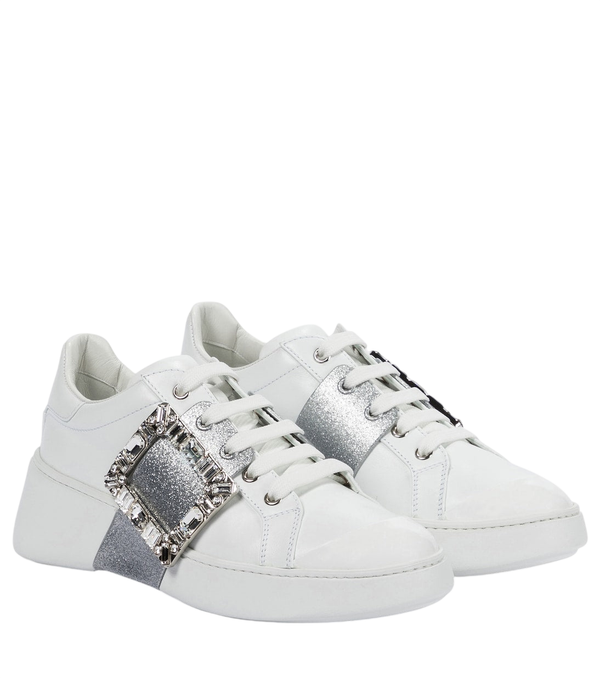Roger Vivier Viv' Skate leather sneakers