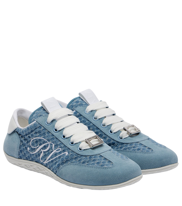 Roger Vivier Viv' suede-trimmed sneakers