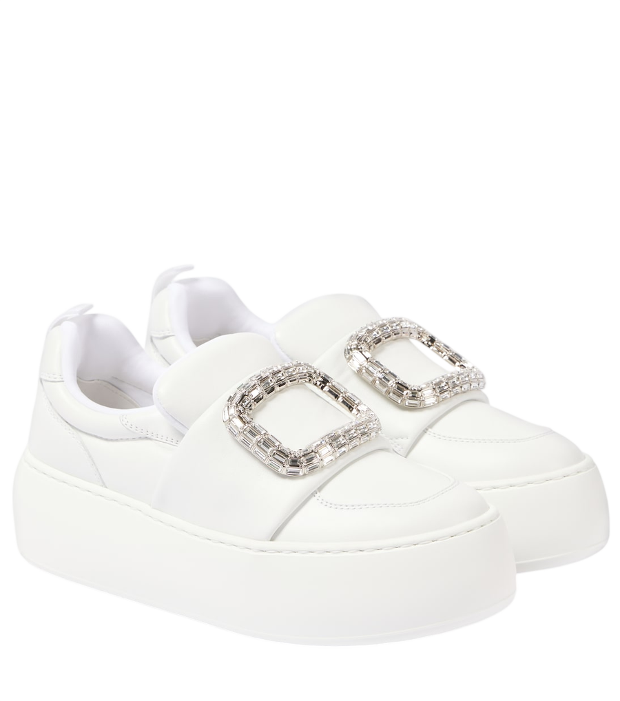 Roger Vivier Viv' Up leather slip-on sneakers