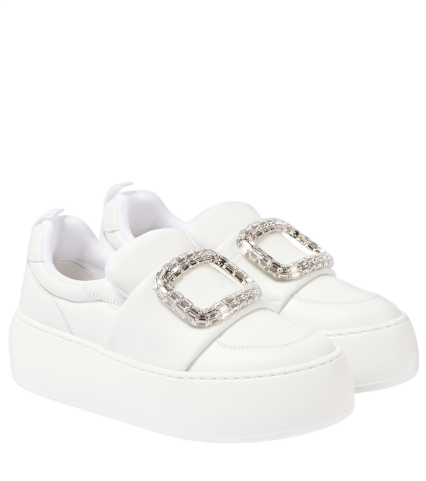 Roger Vivier Viv' Up leather slip-on sneakers