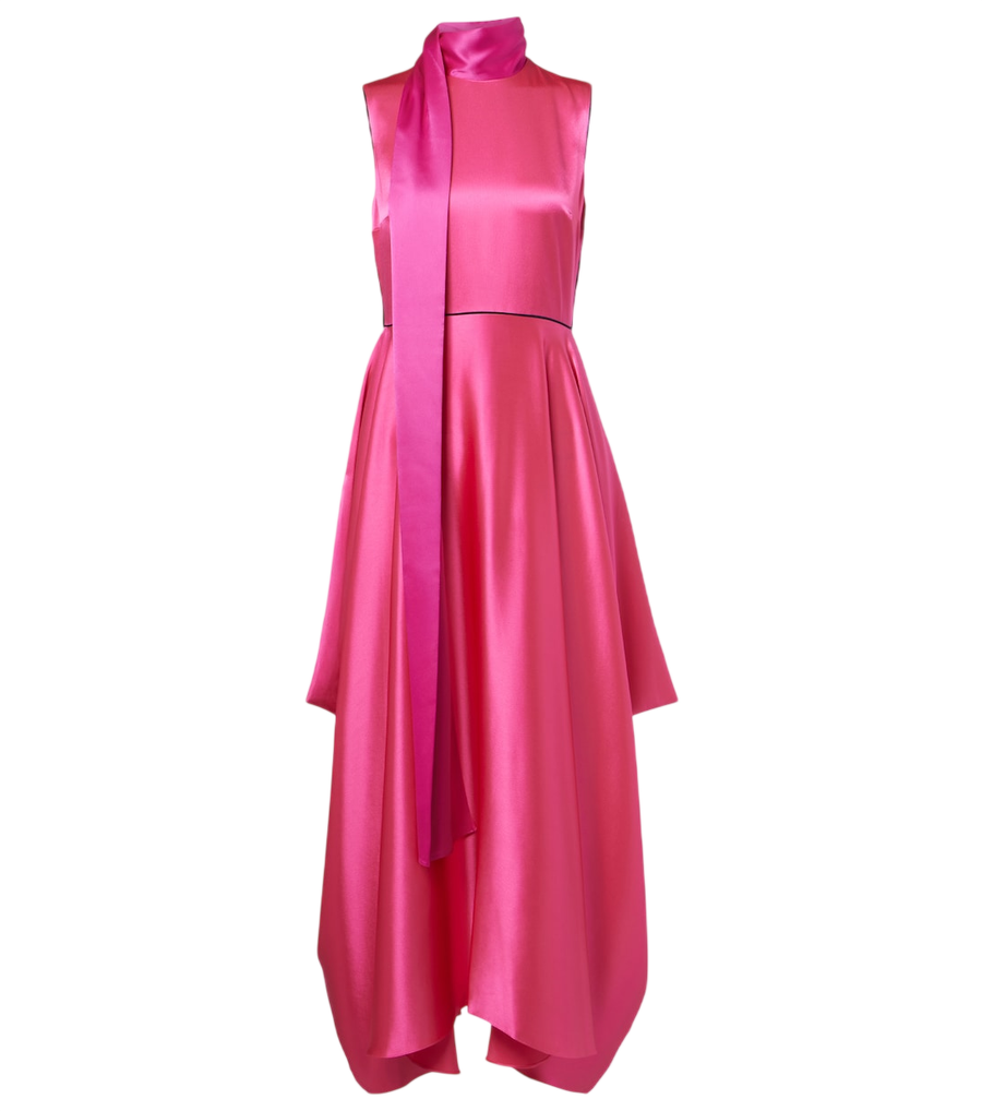 Roksanda Aela scarf-detail satin gown