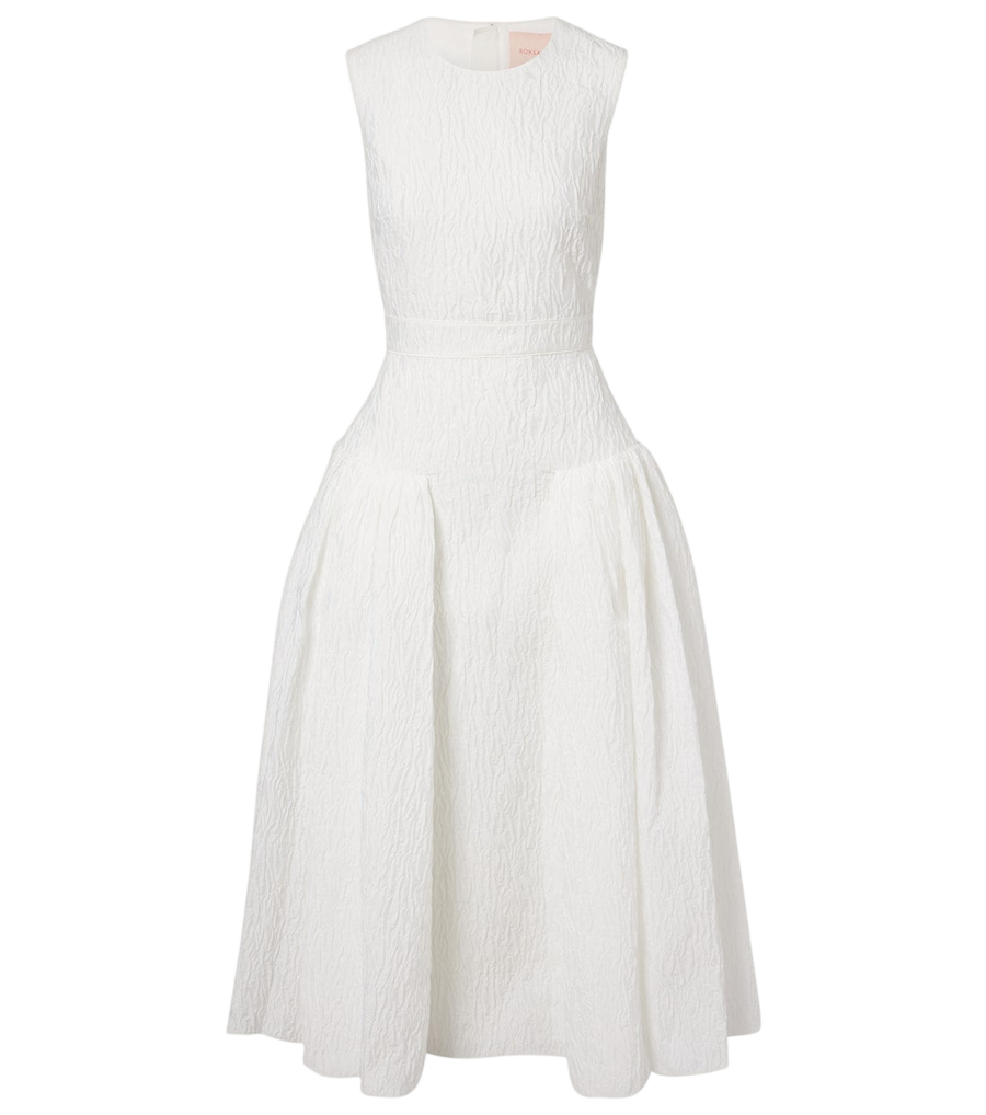 Robe midi Aya en tissu cloqué Roksanda Bridal
