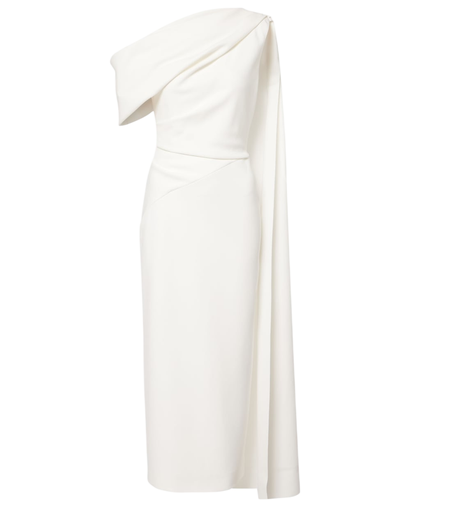 Roksanda Bridal Maite 2 caped one-shoulder gown