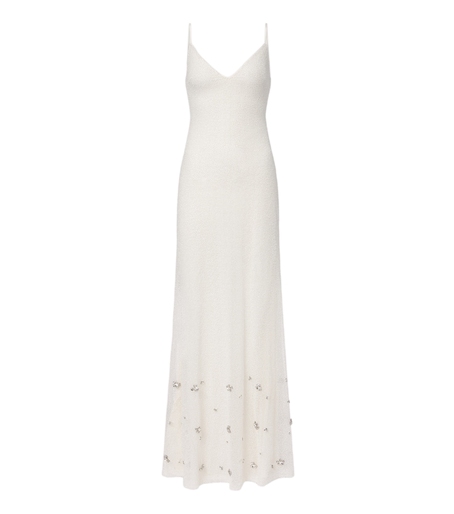 Vestido de gala con adornos de cuentas de Roland Mouret