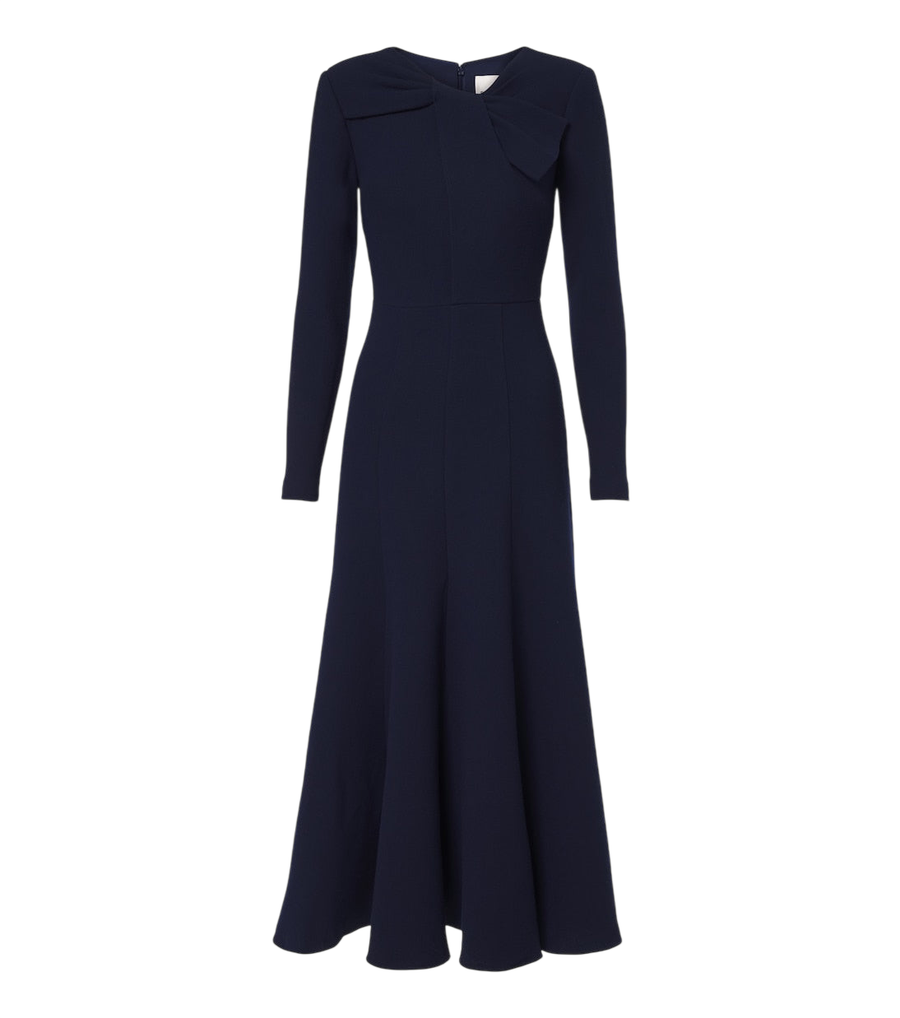 Robe de cocktail Roland Mouret en crêpe de laine à détail nœud