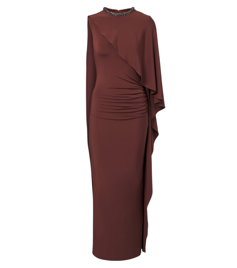 Robe longue en jersey ornée de cristaux Roland Mouret