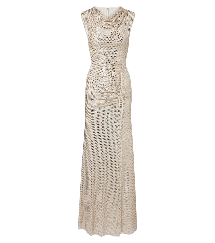 Roland Mouret Embellished gathered gown