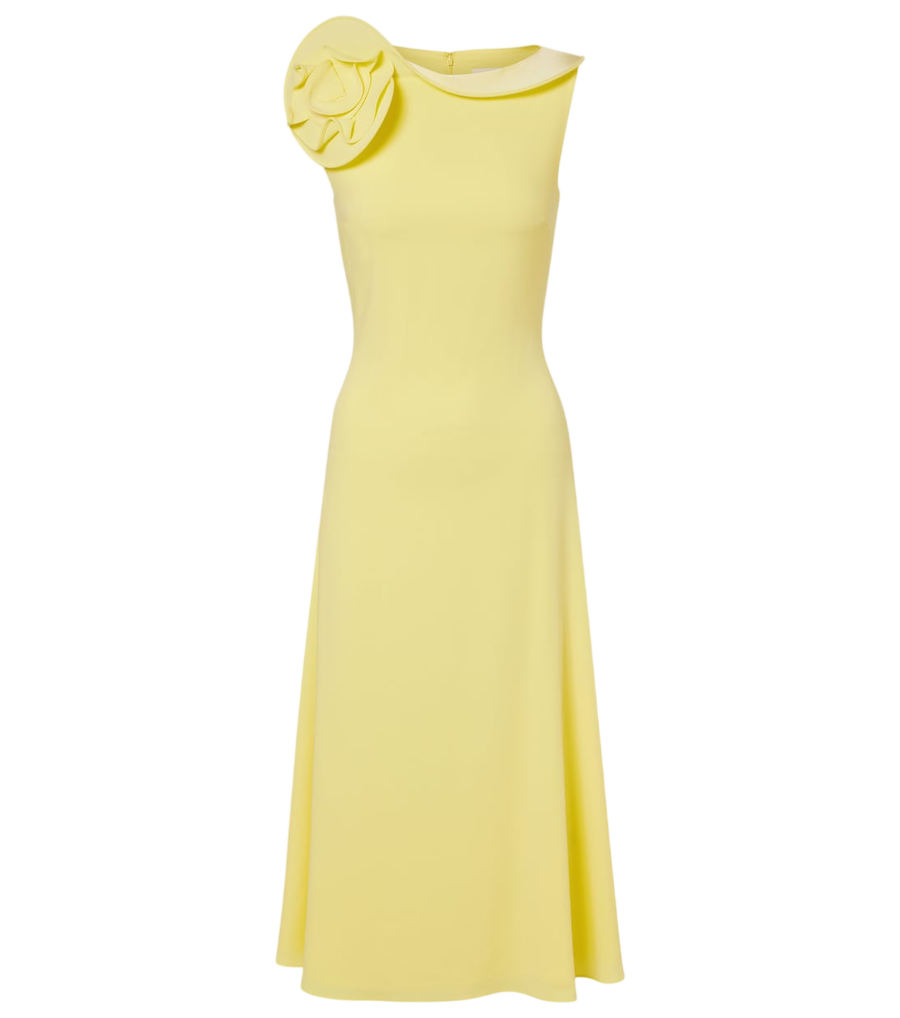 Vestido de cóctel con aplicación floral de Roland Mouret