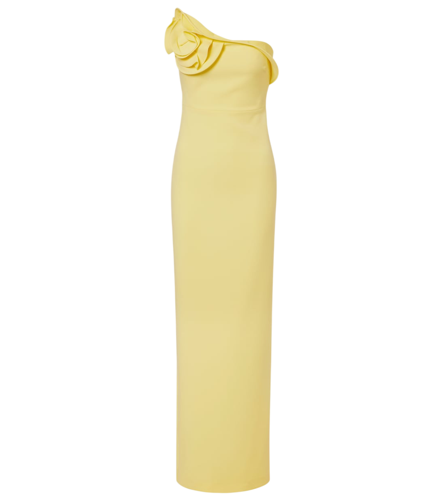 Vestido de Roland Mouret con aplicaciones florales