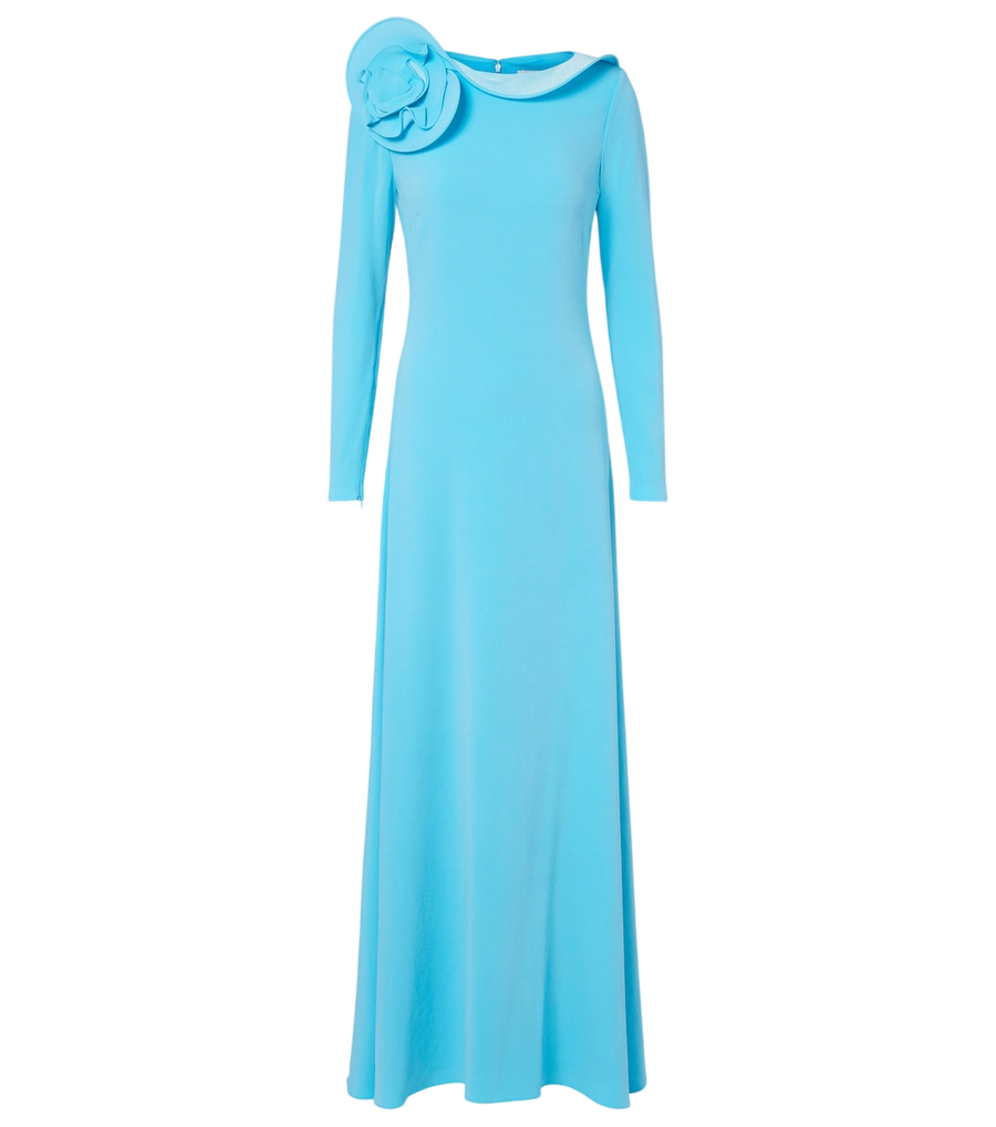 Robe Roland Mouret ornée d’appliqués floraux