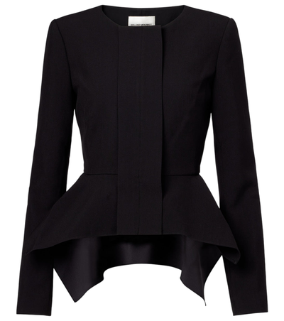 Roland Mouret Peplum crêpe jacket [white-bg-v2:e183eb0d-dac3-494b-bb56-64ef999275c8]