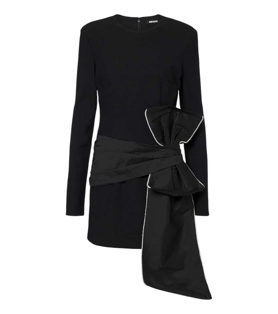 Rotate Bow-detail embellished minidress