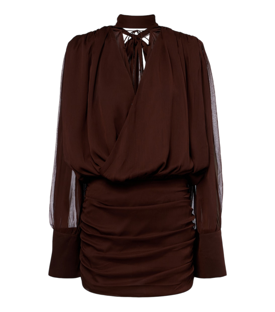 Rotate Draped minidress