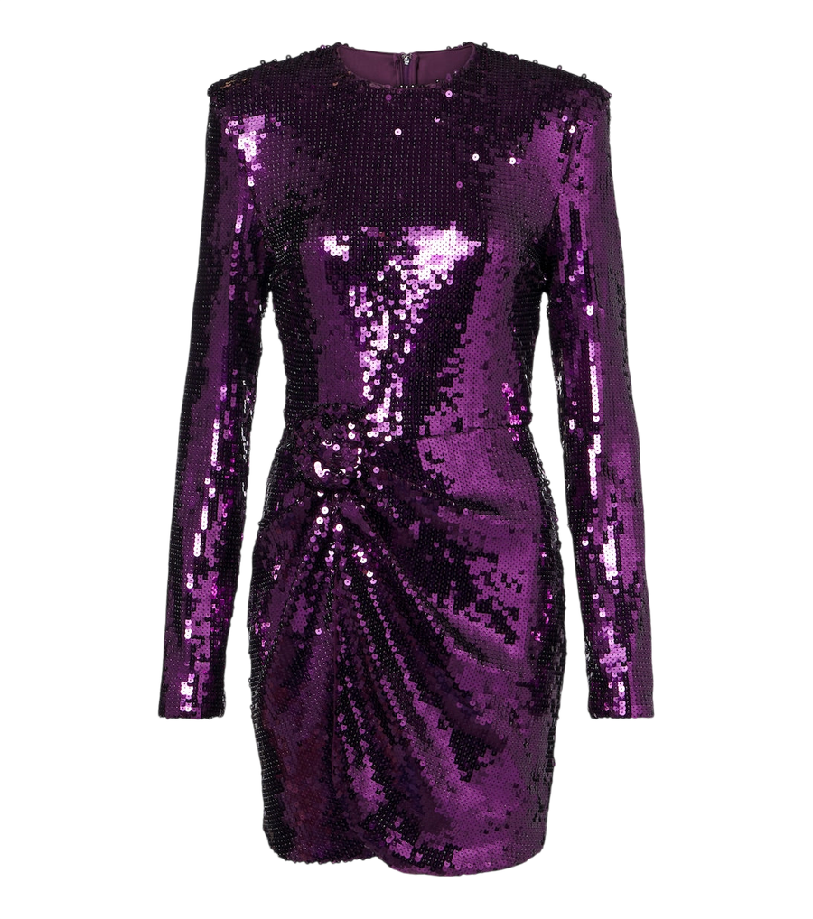 Mini-robe froncée à sequins Rotate
